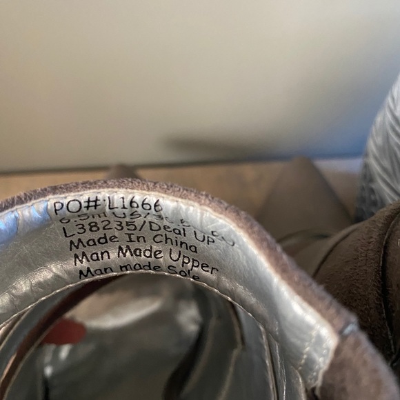 🤍3/$30 Luichiny Strappy Grey caged heels Size 6.5 - Picture 10 of 10